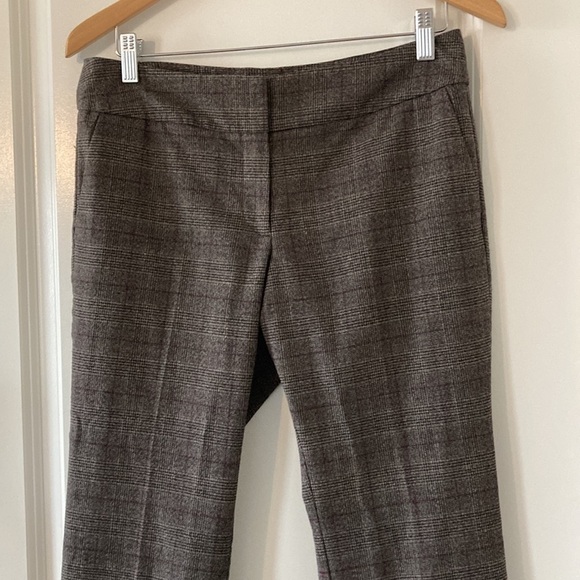 Ann Taylor Factory petite 6 signature pants plaid brown - Picture 3 of 12